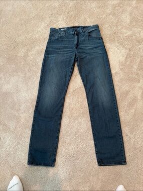 Men's Straight-Leg Jeans in Dark Blue - Alberto